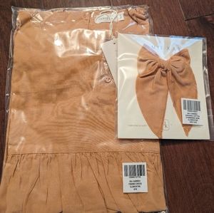 Brand New Jamie Kay Frankie Dress Clementine with Matching Bow